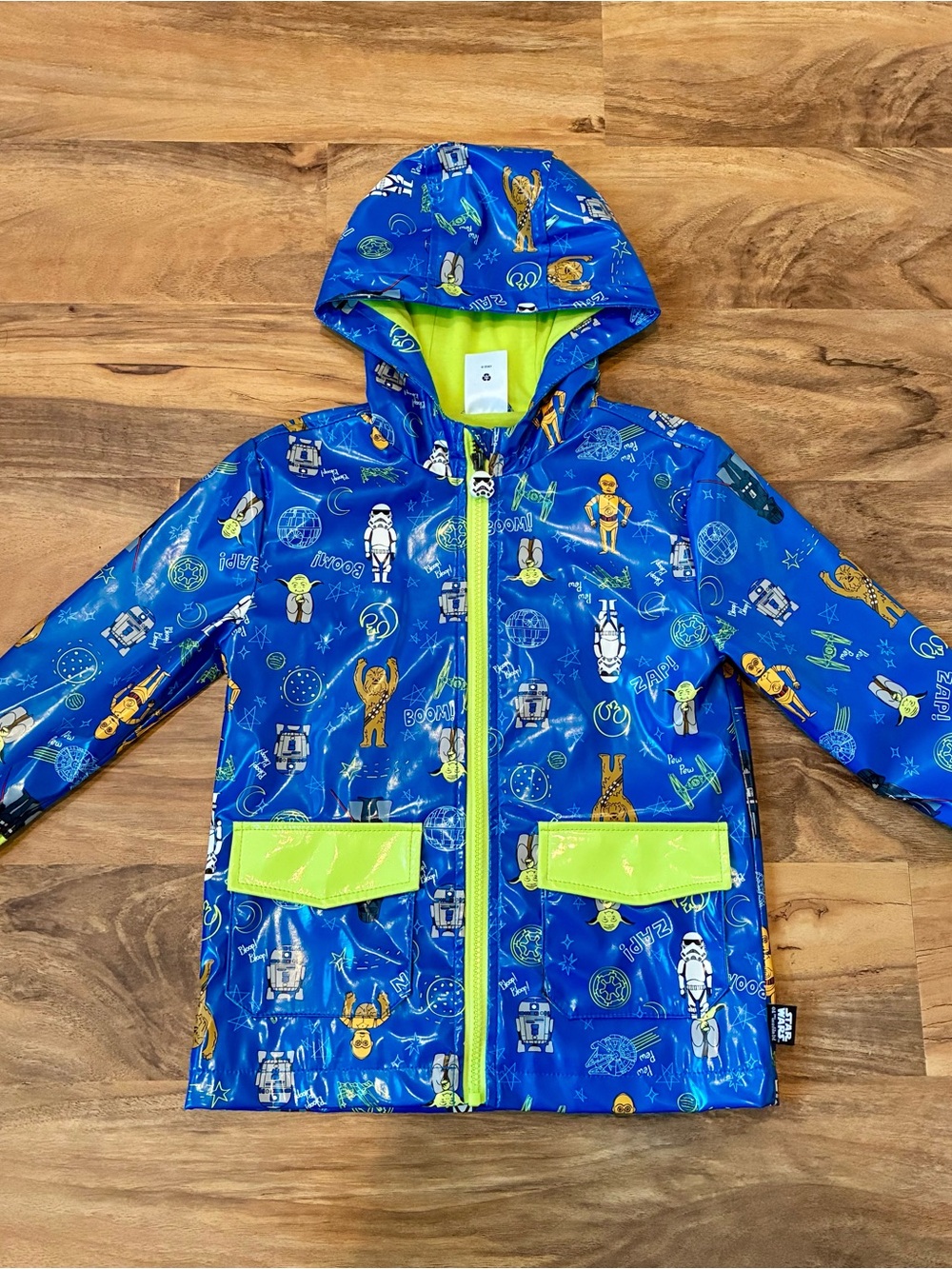 Star Wars Disney Store Rain Coat/Jacket Darth Vader/C3P0/Chewbacca/R2D2/Yoda 4T